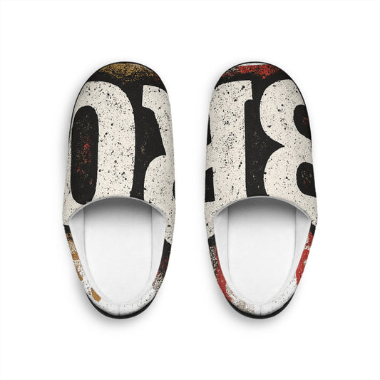 Vintage Graphic Men’s Indoor Slippers