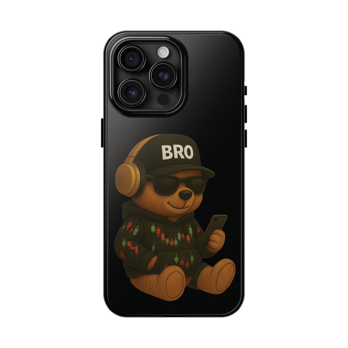 Trading Bear Bro Tough Phone Case,