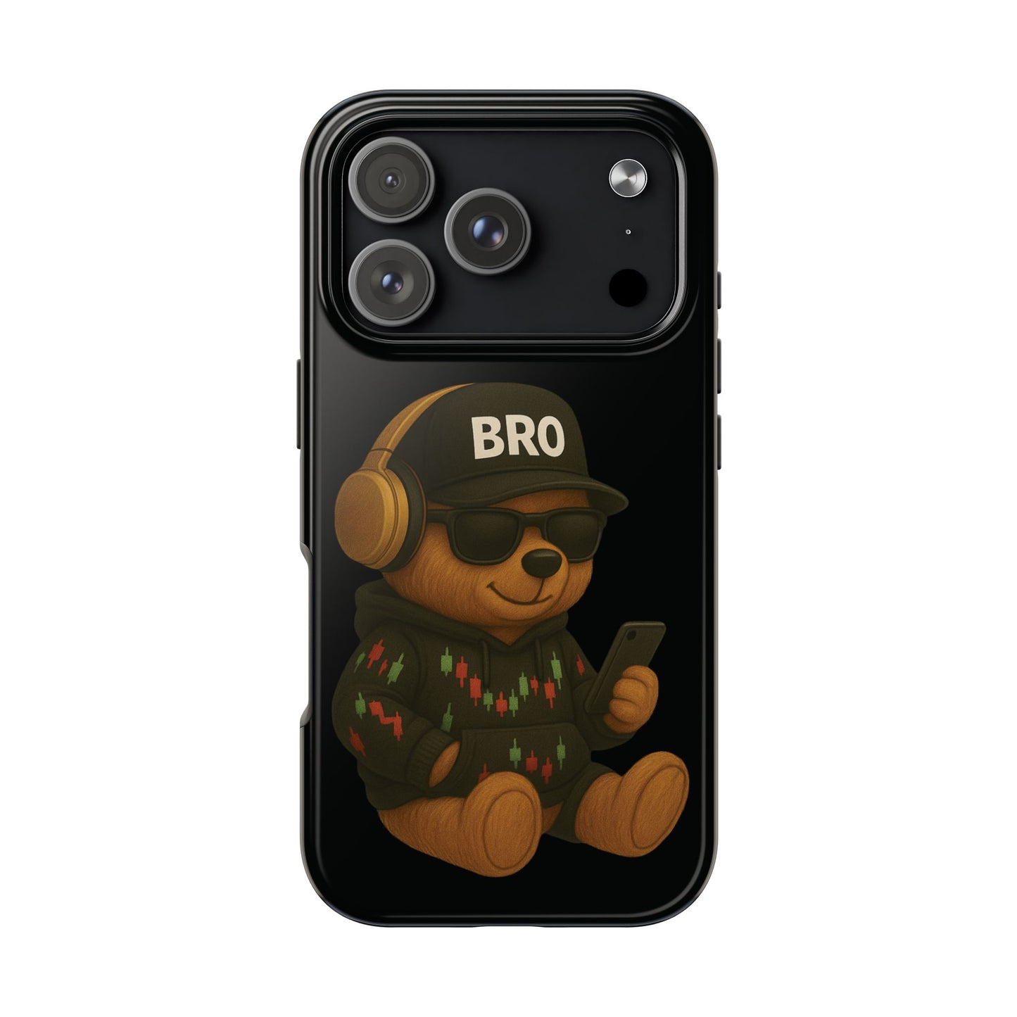 Trading Bear Bro Tough Phone Case,