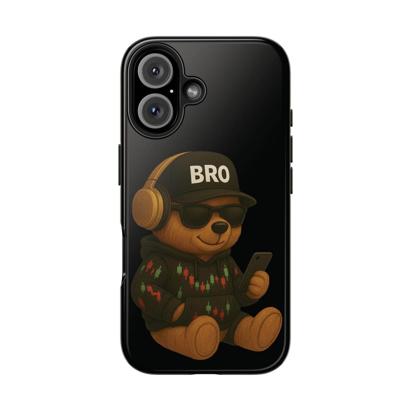 Trading Bear Bro Tough Phone Case,