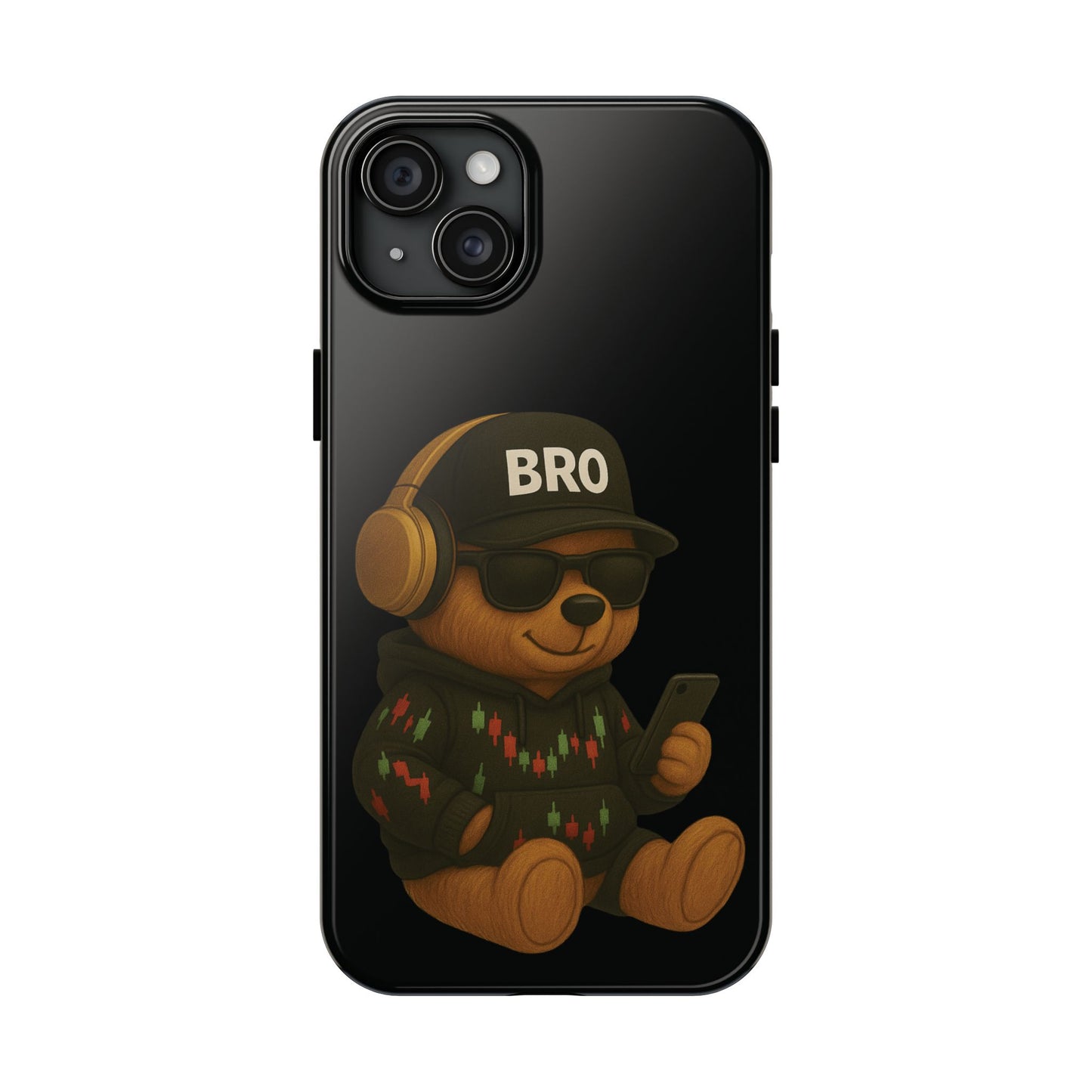 Trading Bear Bro Tough Phone Case,
