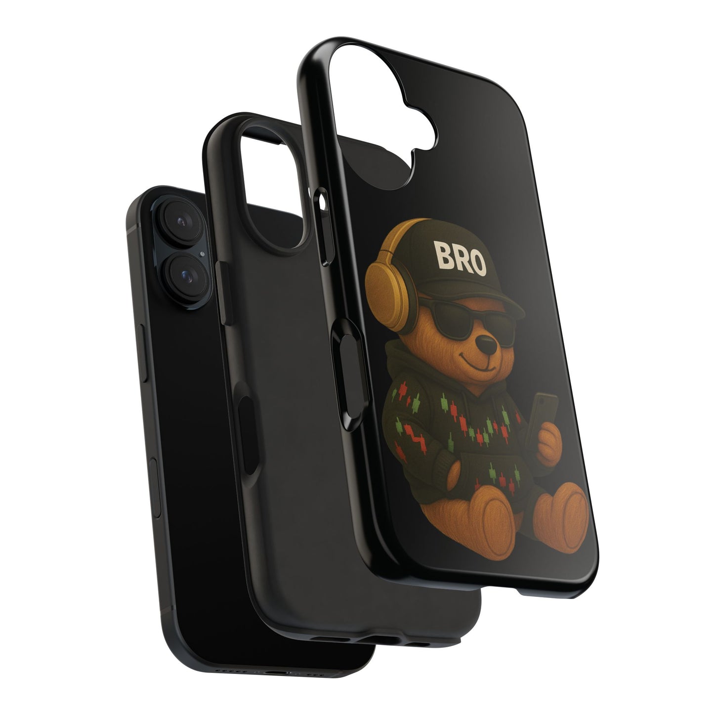 Trading Bear Bro Tough Phone Case,