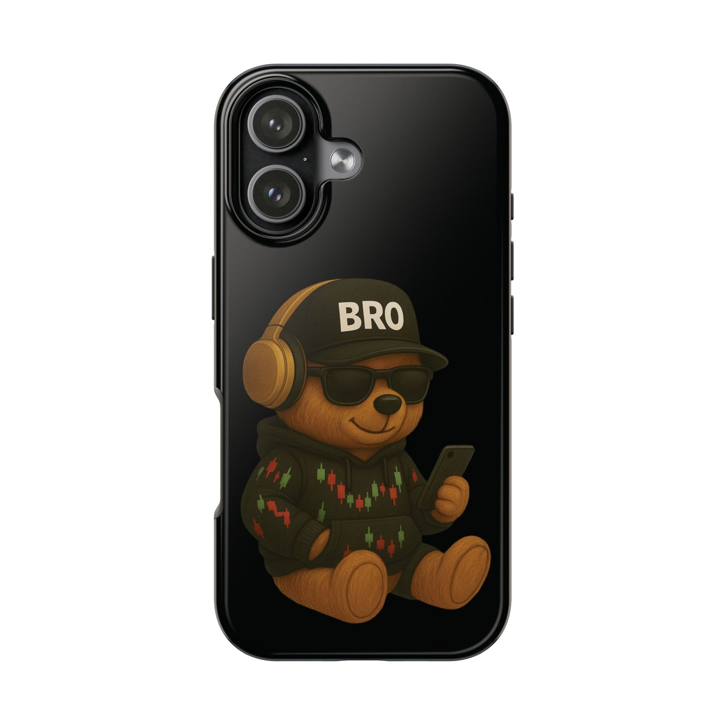 Trading Bear Bro Tough Phone Case,