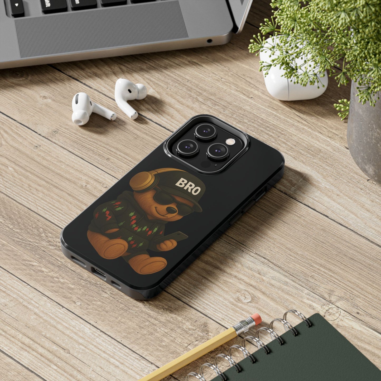 Trading Bear Bro Tough Phone Case,