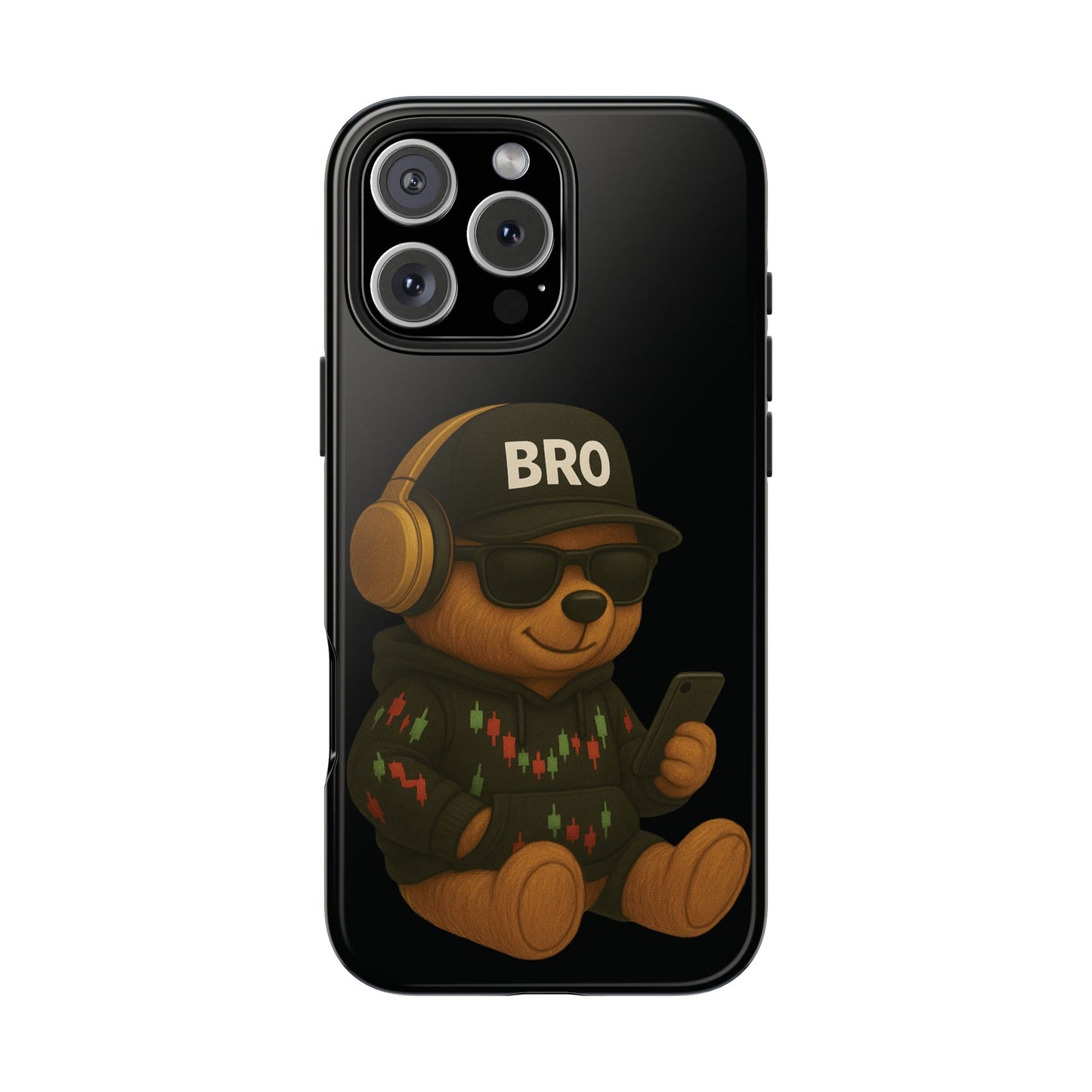 Trading Bear Bro Tough Phone Case,
