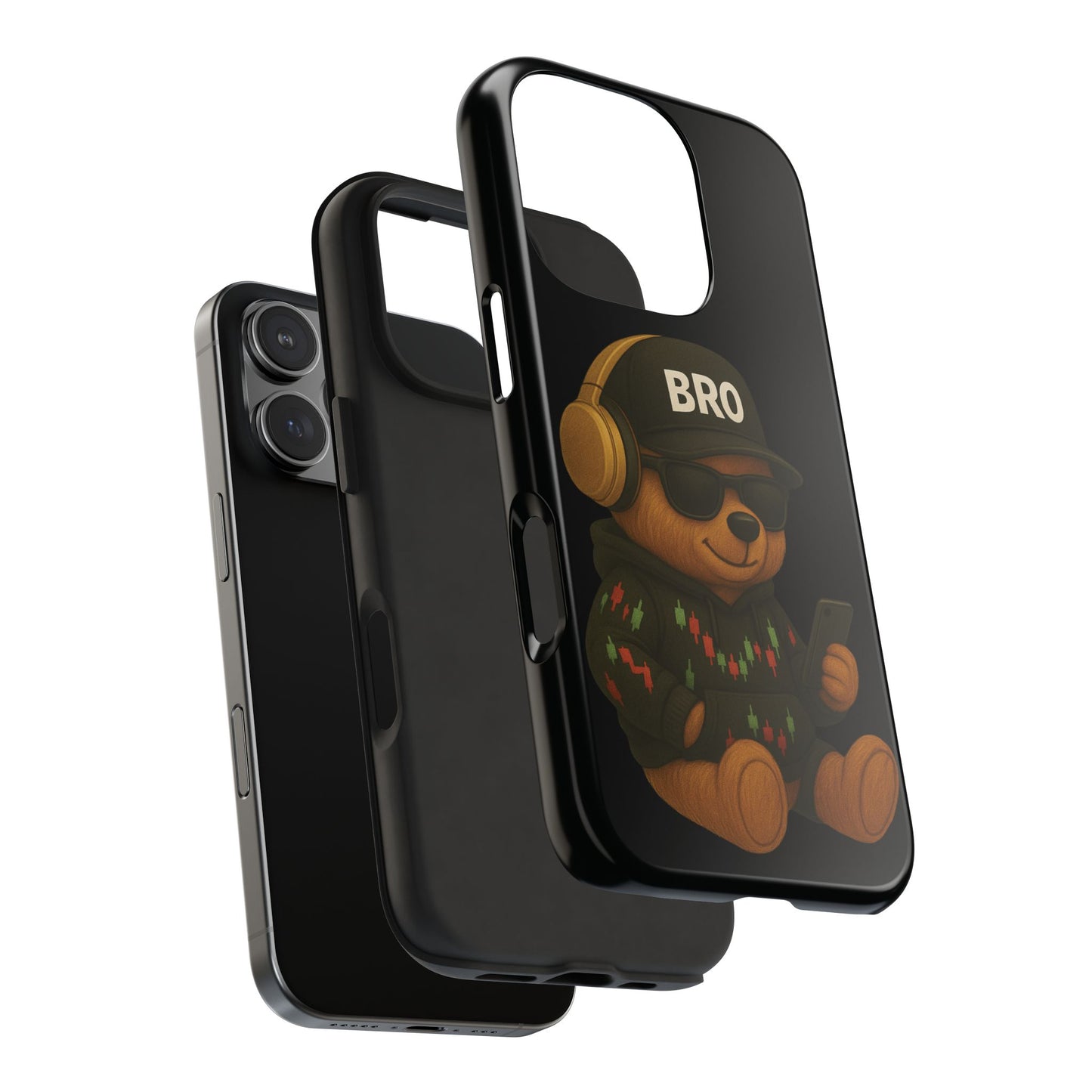 Trading Bear Bro Tough Phone Case,