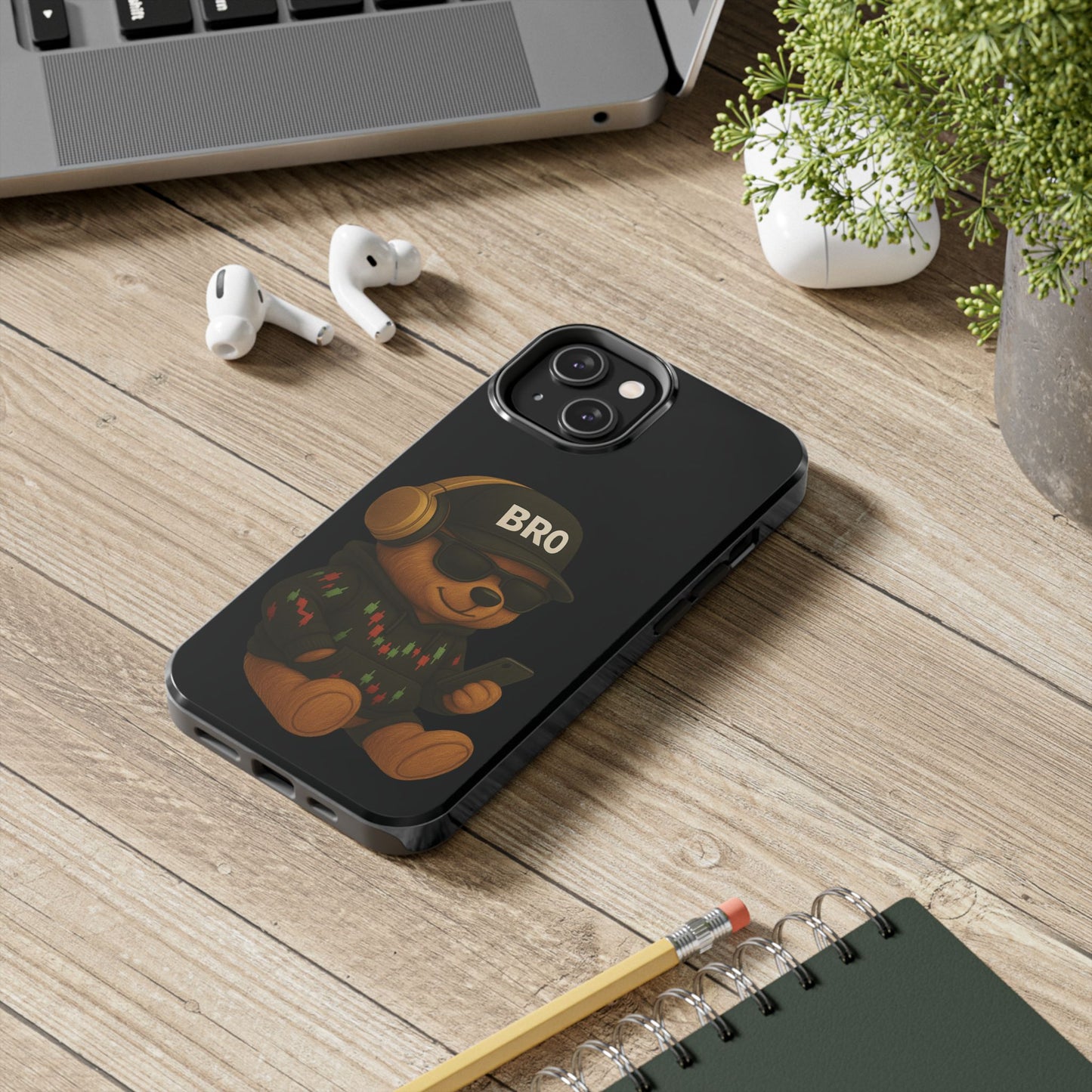 Trading Bear Bro Tough Phone Case,