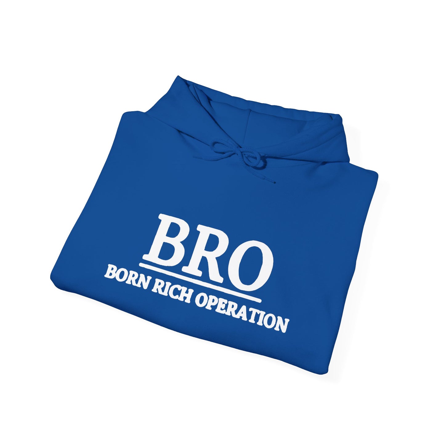 Hooded Sweatshirt - OG B.R.O. Hoodie -White-Logo