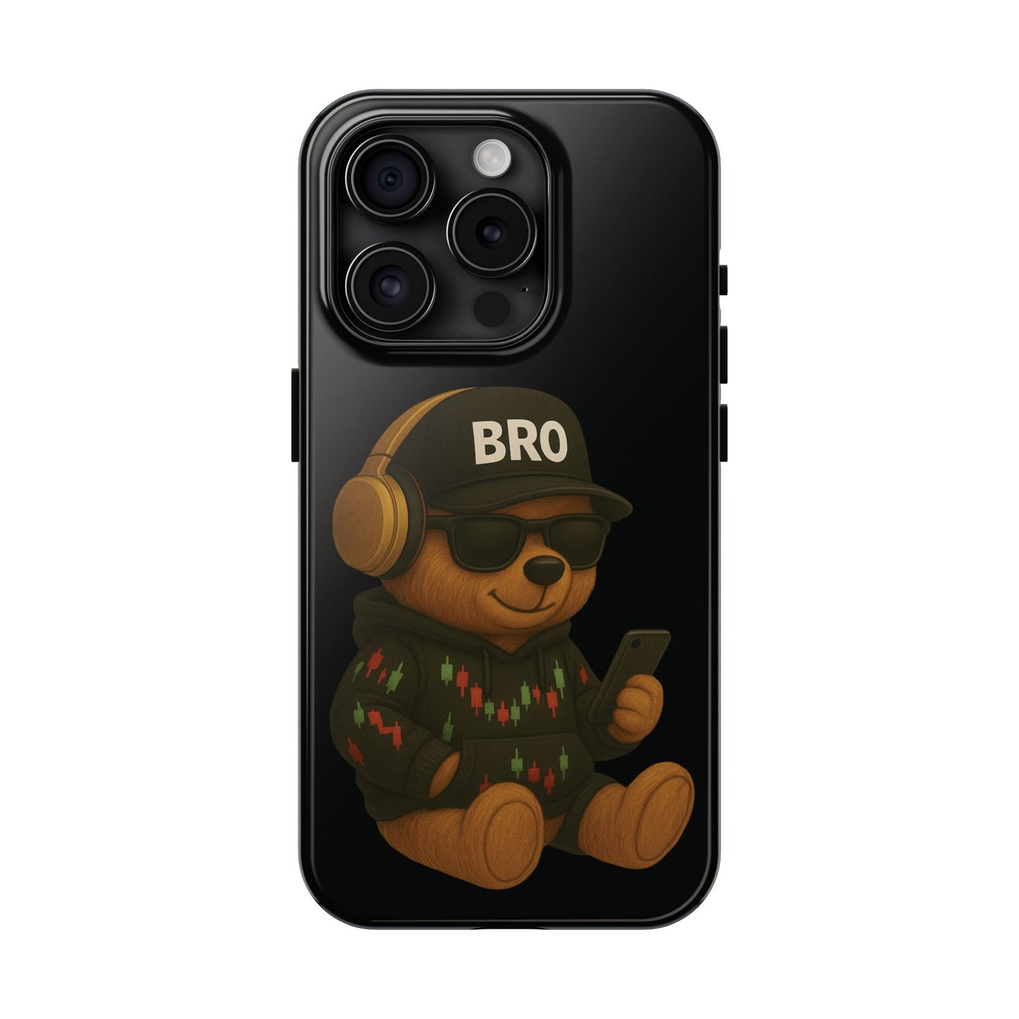 Trading Bear Bro Tough Phone Case,