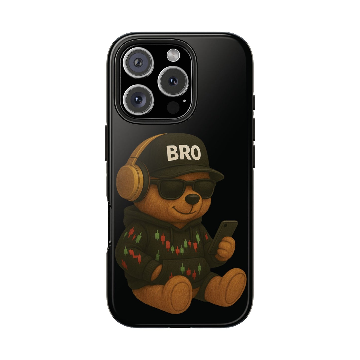 Trading Bear Bro Tough Phone Case,