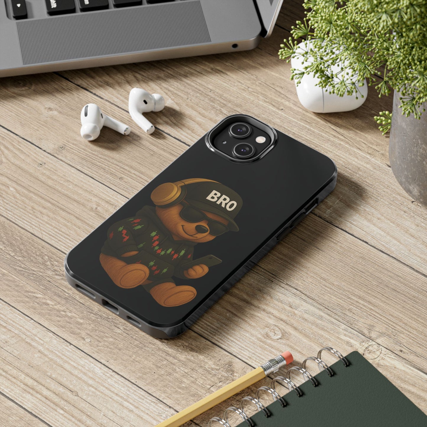 Trading Bear Bro Tough Phone Case,