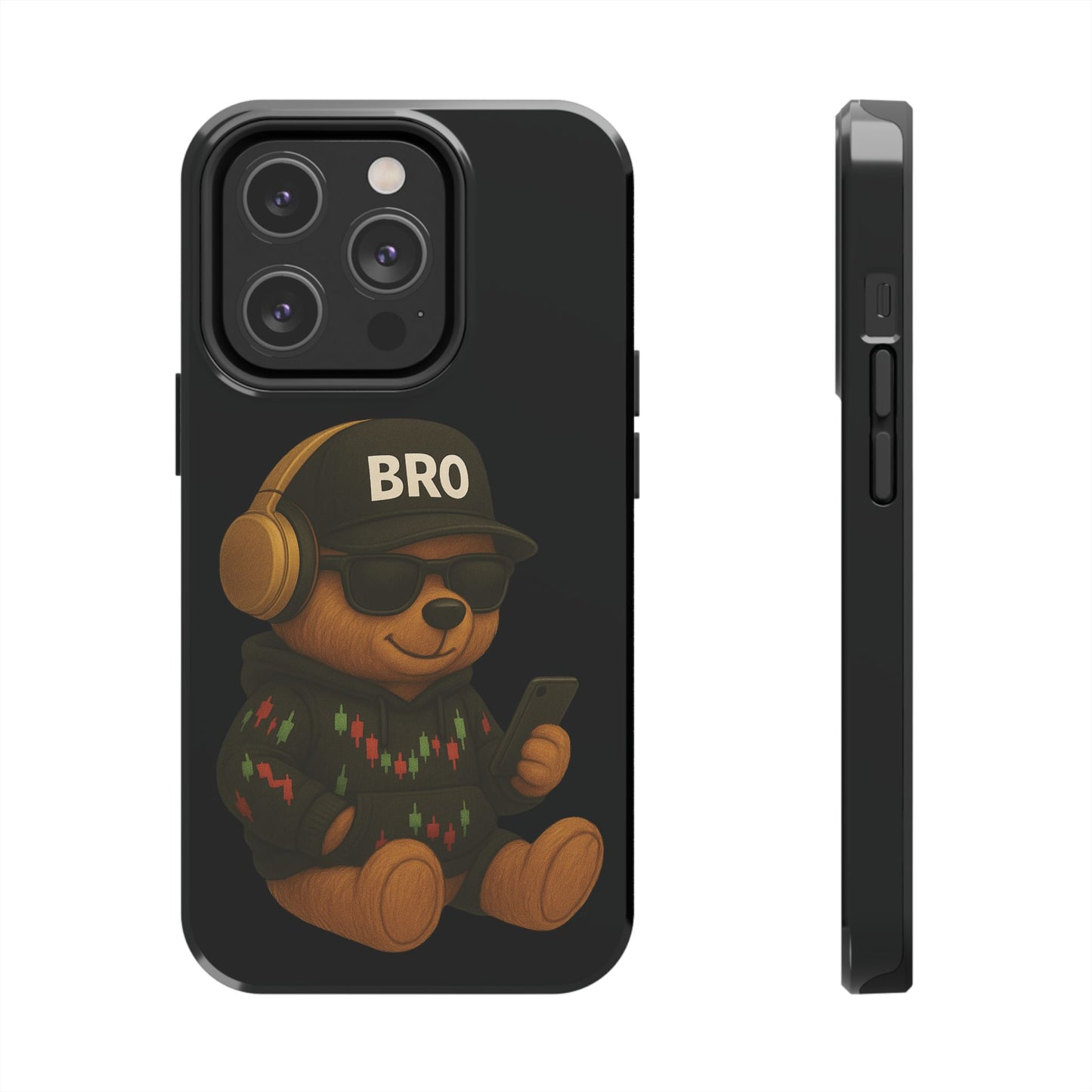 Trading Bear Bro Tough Phone Case,